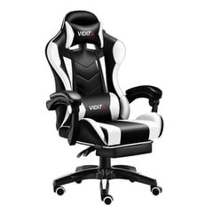 VIDITA - Silla Gamer Profesional GX2000 con Reposapiés-Blanco