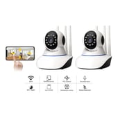 GENERICO - X2 Camara Ip Wifi Hd Motorizada Vision Nocturna 360