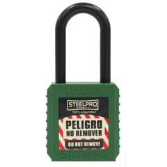 STEELPRO - Candado Dielectrico Verde