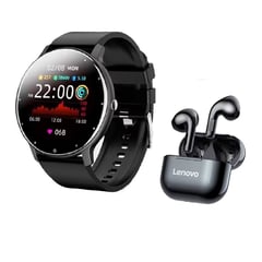 LENOVO - Audífonos LP40-Negro y Smartwatch Toumi Fit 2 Negro