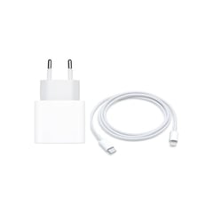 APPLE - Cargador USB-C 20W A2347 Original Con Cable C Lightning 1mt