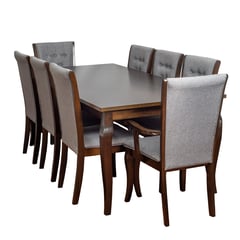 SWEET HOGAR - Comedor madera con 8 sillas modelo Montreal