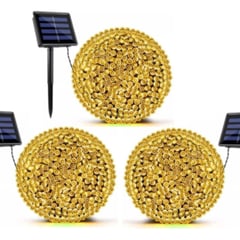 U BUY - Guirnalda Pack X3 Solar Navideña 10 Metros 100 Led Cálida