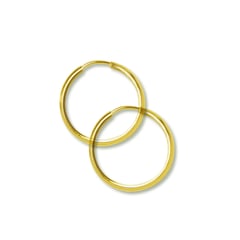 ANDREA COGGIOLA JOYAS - Aros Argollas 18mm Enchapado Oro 18K