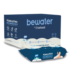 BEBESIT - Wipes Toallas Húmedas BeWater - Caja 12x60 unidades