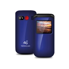 TECNOLAB - Celular Senior Shell Sos 4G 1.77 Pulgadas Azul