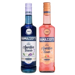 RAMAZZOTTI - Licor Aperitivo Rosato + Violetto 15° 700cc