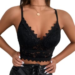 EVERSO - Pack 3 Sostén Sujetador Bralette Top De Encaje Lencería