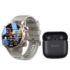 HUAWEI - Freebuds SE 2-Negro Audifonos y Toumi GT-D-G Reloj inteligente