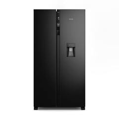 FENSA - Refrigerador 436L No Frost Side By Side Inverter Dispensador de Agua SFX440B Negro