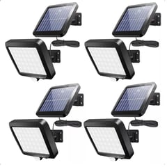 GENERICO - Pack X4 Foco Led Solares de Seguridad 250watts