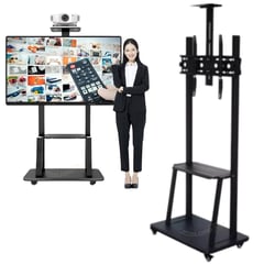 GENERICO - Soporte Rack Tv Base Pedestal Rueda Televisor De 32 A 70 pulgadas