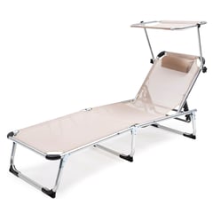 RELAN - Reposera Plegable con Techo Areia Reclinable