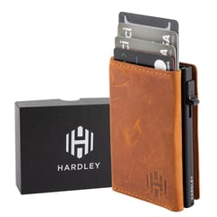 HARDLEY - Billetera Hombre De Cuero Tarjetero Protección Rfid