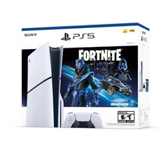 SONY - Consola PlayStation 5 Slim - Fortnite - Edición Disco - Blanca