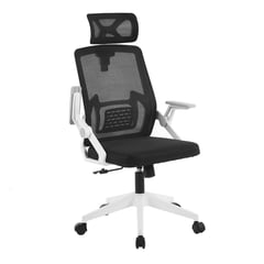 RELAN - Silla de Escritorio con Cabezal Ergonomus Doha Blanco